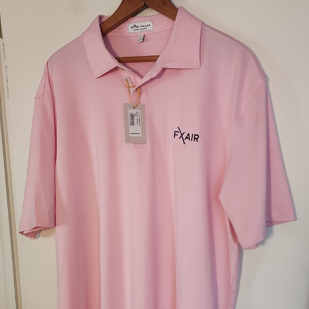 Peter Millar FXAir Pink Polo Shirt